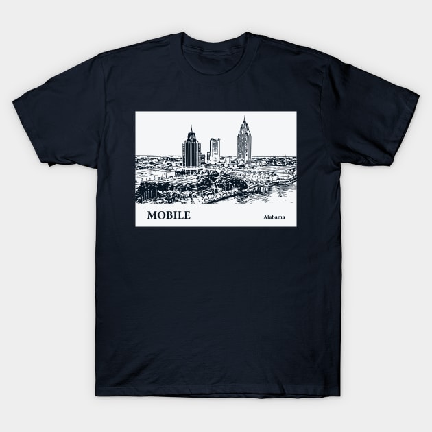 Mobile - Alabama T-Shirt by Lakeric